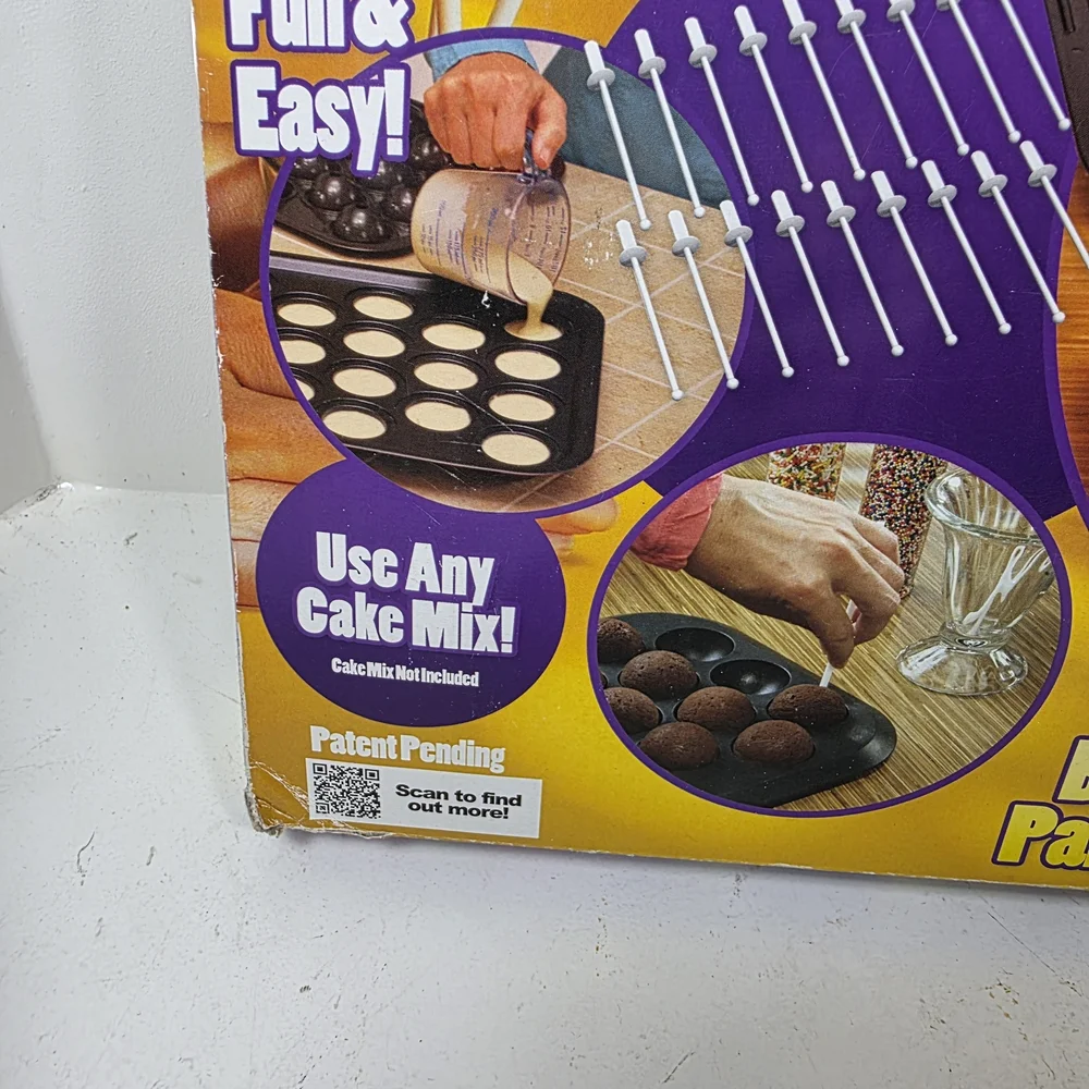 As Seen On TV Bake Delicious Cake Pops Set - Black and Yellow